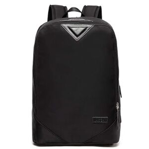 VASCHY Black Mesh Laptop /Messenger Backpack